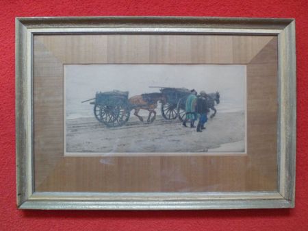 Verkocht.Bottema.Tjeerd Bottema.1884-1978."Schelpenvisschers".